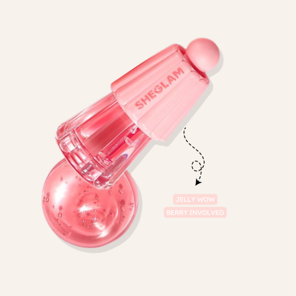 Jelly Wow Lip Gloss Berry Involved /br Sheglam - Imagen 3