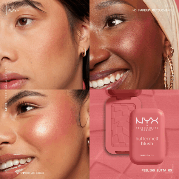 Buttermelt Pressed Powder Blush </br>NYX - Imagen 6