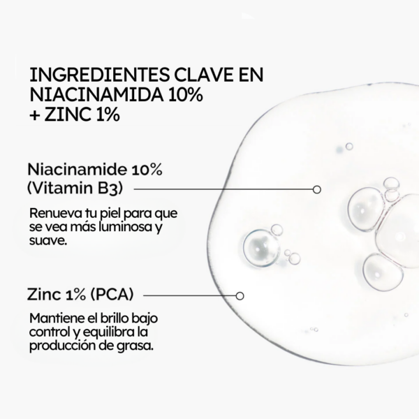 Niacinamide 10% + Zinc 1% Oil Control Serum 1oz - Imagen 5